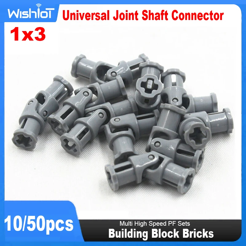 10/50pcs Building Block Bricks MOC Technical Part 1x3 Universal Joint Shaft Connector 61903 4525904 62520c01 Toys for Kid