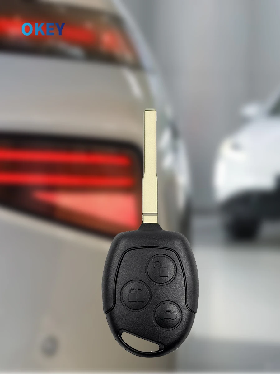 Okey Remote Car Key Shell custodia di ricambio Fob Cove per Ford Focus Mondeo Festiva Fusion Suit Fiesta KA con lama FO21 HU101 - S628aff52cf75450c98cb0d60b9bb252dG