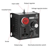 Voltage Regulator Speed Temperature Light Voltage AC 220V 4000W Adjuatable Dimmer Compact Variable Voltage Controller - Image 4