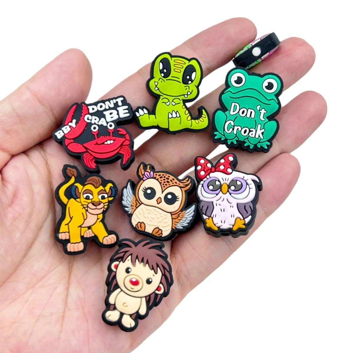 10PC DIY Animal Zoo Silicone Beads Nipple Chain Bead Pen Bead Jewelry Accessories Focal Bead Food Grade Silicon For Baby Toy