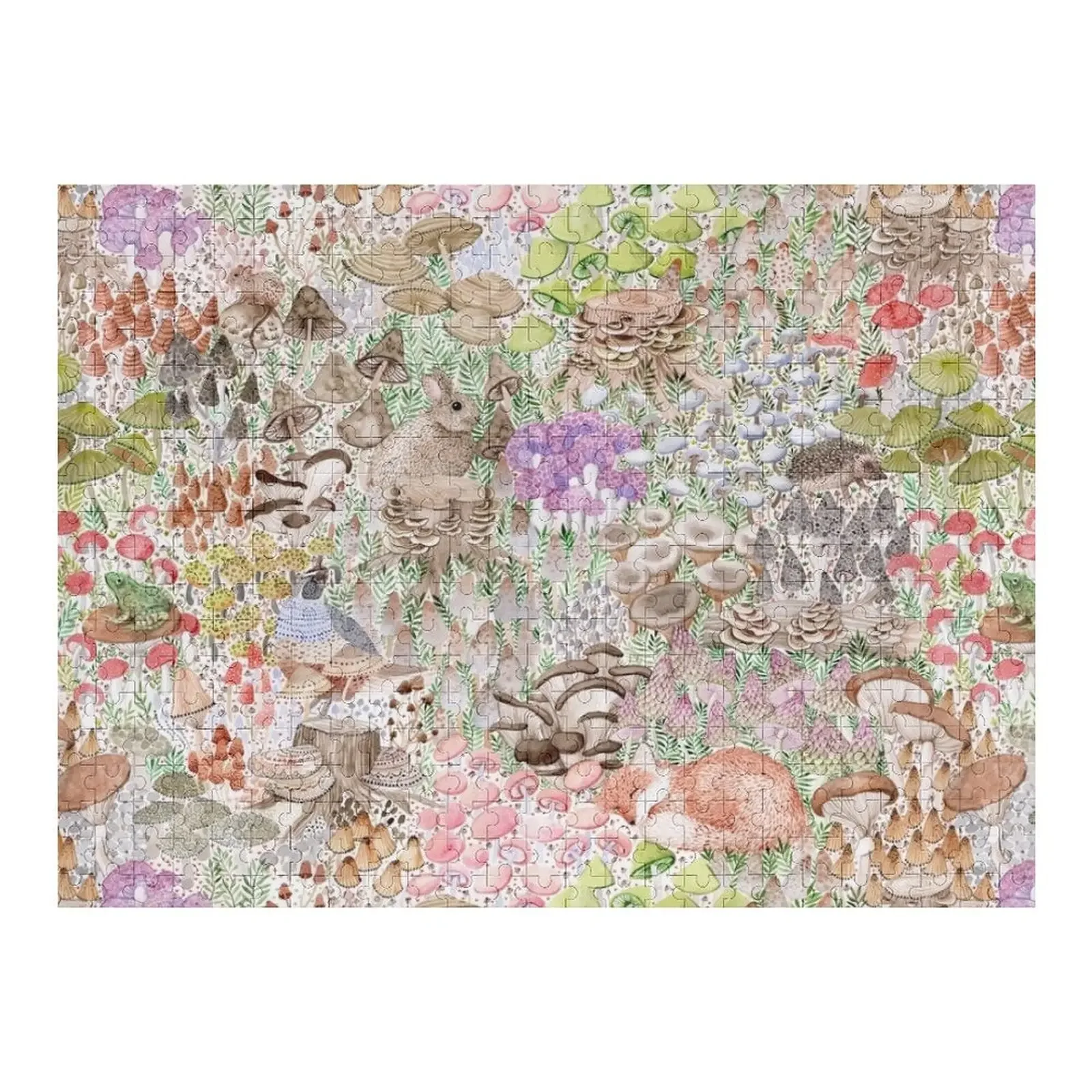 

Magical Mushrooms Jigsaw Puzzle Custom Gift Custom Wooden Gift Puzzle