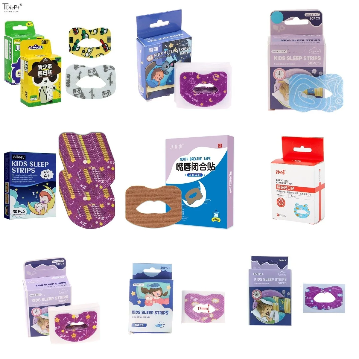 

5/10/30PC/Lot Anti Snoring Mouth Tape Sleep Strip Better Nose Breathing Improved Nighttime Sleeping Less Mouth Breathing Health