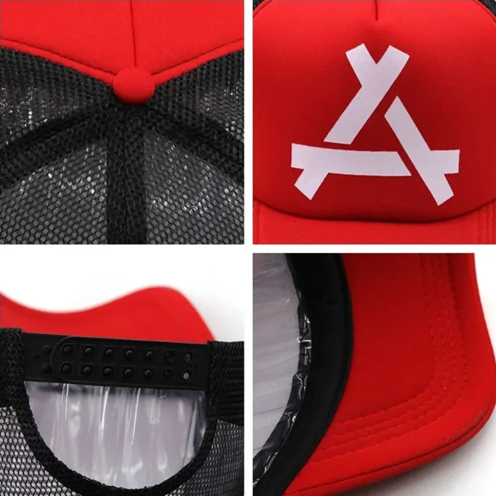 Summer Unisex Men Fishing Baseball Caps Women Breathable Mesh Snapback Hats Red Black Casual Sport Hats 3D Printing Cap