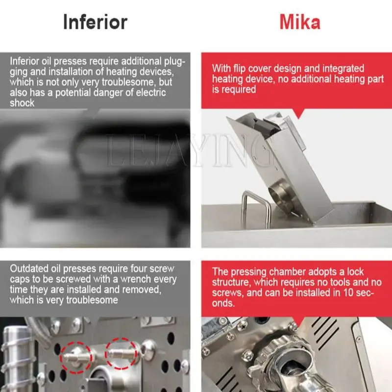 Oil Press Machine Automatic Household Intelligent Oil Press Peanut Walnut Perilla Seeds Oil Maker Small Oil Press Extractor