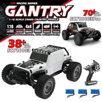 SCY16103 PRO Rc Car Brushless 1/16 70km/h Off Road 4WD with LED 2.4G Waterproof Remote Control Climbing Truck for Adults Kids 1