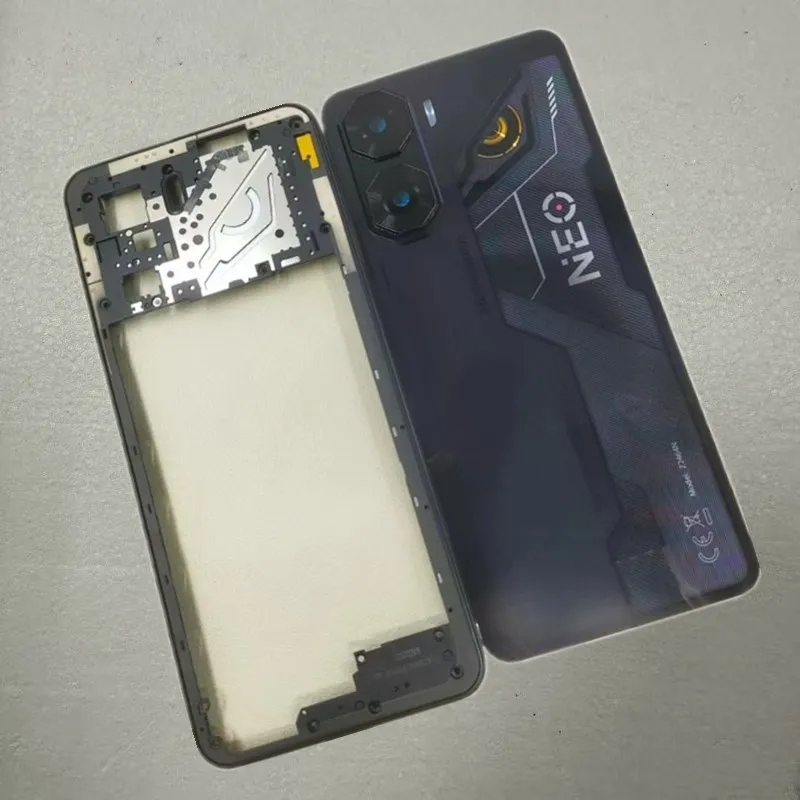 ZTE Nubia Neo 3 5G용 후면 배터리 커버, 카메라 렌즈가 있는 후면 도..