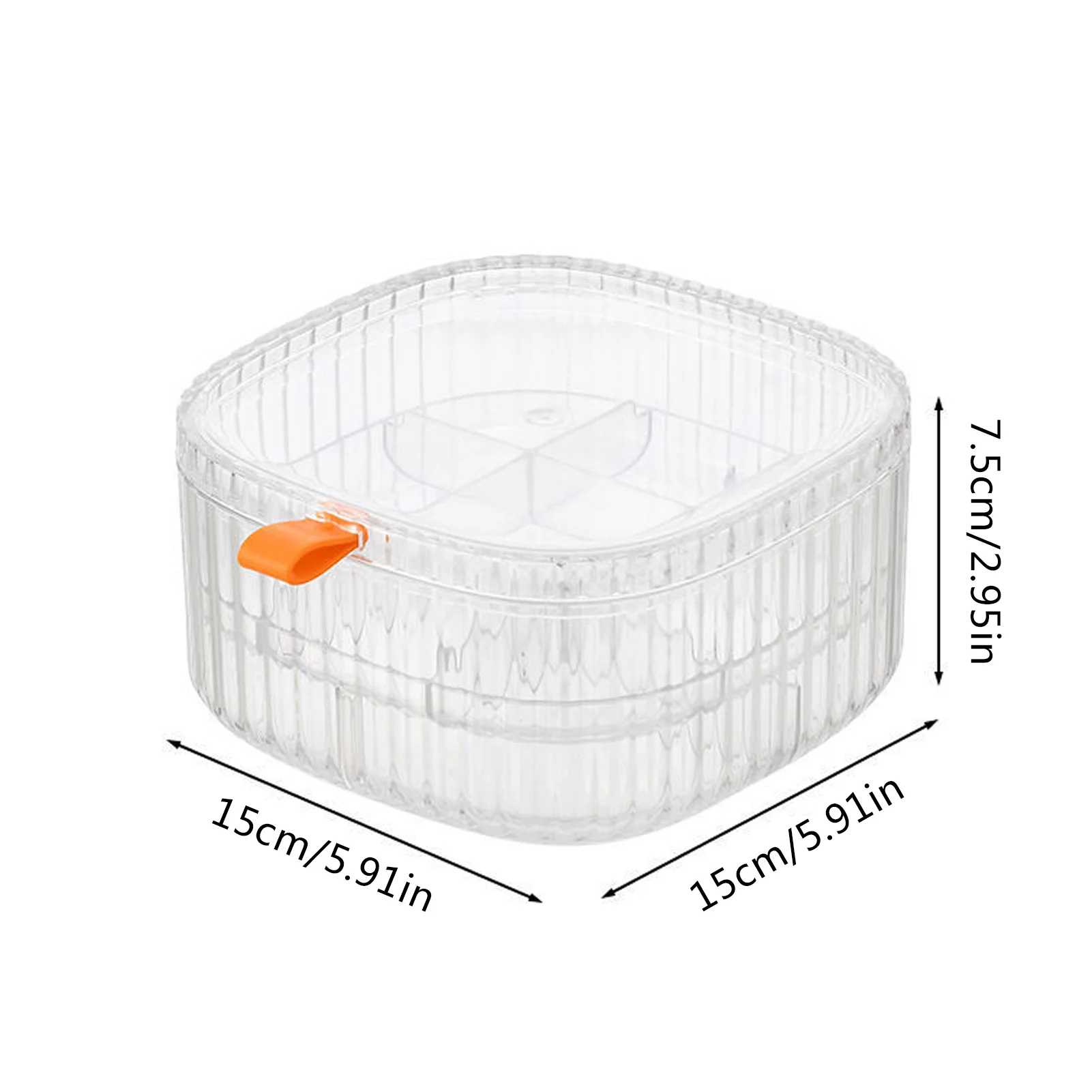 Clear Acrylic Jewelry Organizer Clear Earing Organizer With Lid 3 Layer Lattices Be Of Different Sizes Perfect For Rings Ear