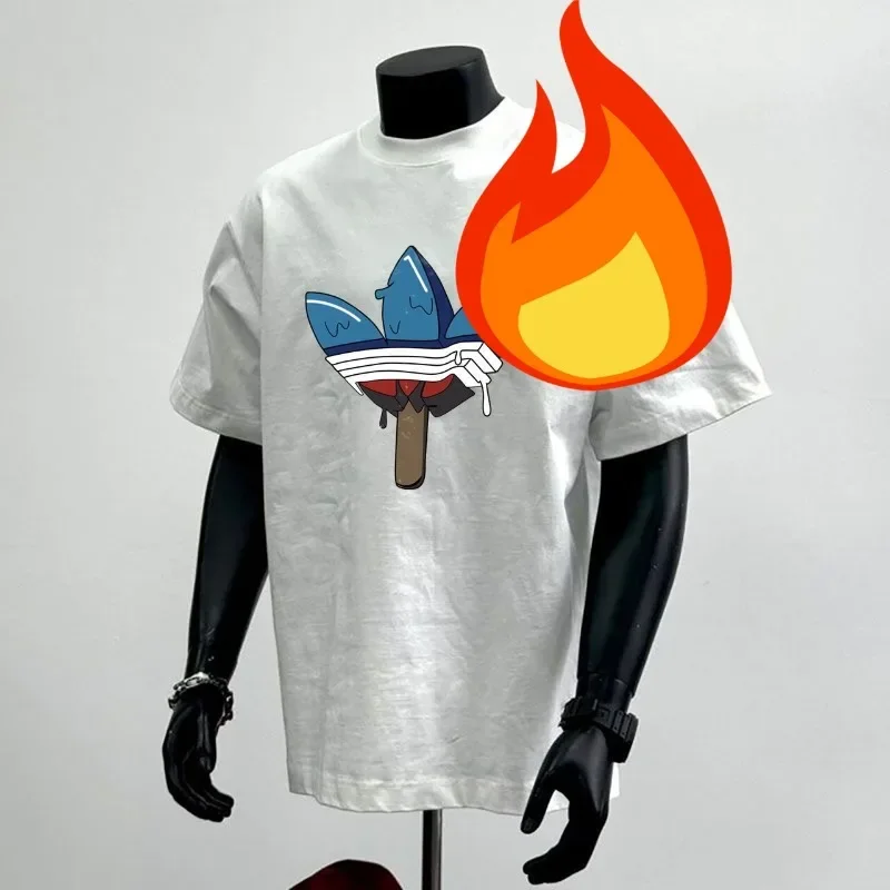 Pure Cotton T-shirt Luxury Brand Men and Women Loose Comfortable Europe and The United States Summer cotton short sleeved shirt mens training tshirt