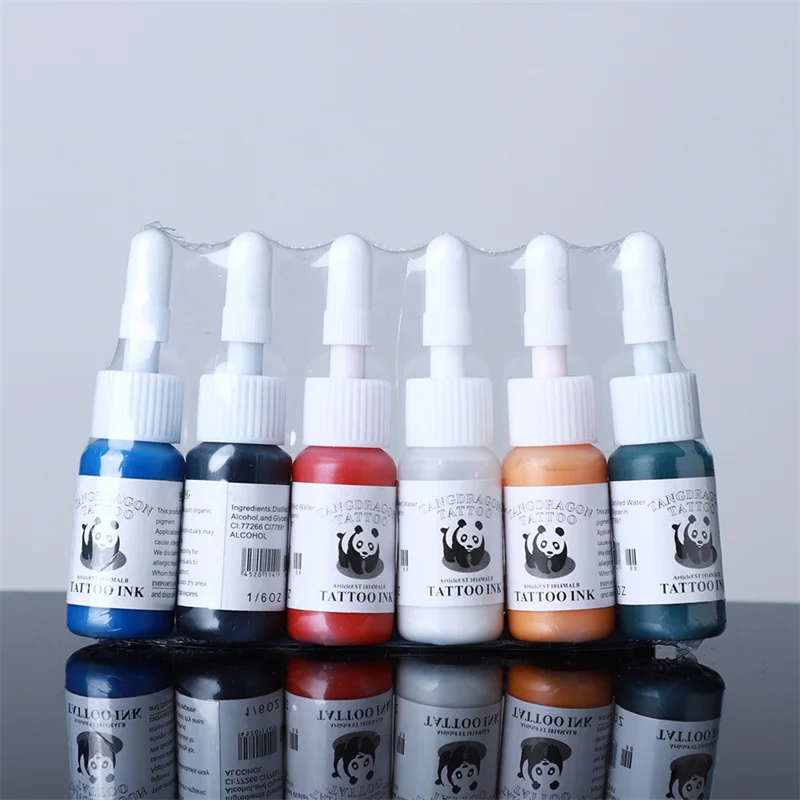 1/2/3 PCS Tattoo Ink Pigment Color Tattoo Body Coloring Painting Art Permanent Makeup Tools Professional Eyebrow Eyeliner
