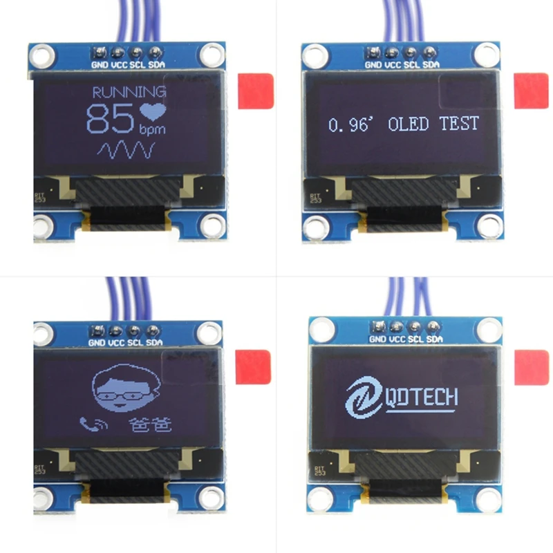 0.96 Inch IIC I2C Serial GND 128X64 OLED LCD LED Display Module SSD1306 For Arduino Kit White Display