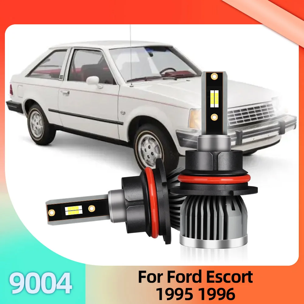 

LSlight 16000LM/пара лампочек для автомобильных фар светодиодный 12V для Ford Escort 1995 1996 Auto Front CSP, белая фара 110W Turbo Fan Luces