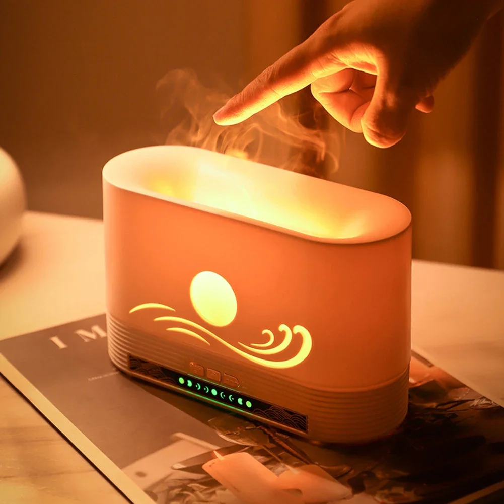 Aromatherapy Diffuser Flame Mist Humidifier 250ml Quiet Ultrasonic Cool Mist Maker Humidifier USB Charging Fragrance Machine cool mist maker humidifier usb charging fragrance machine aromatherapy diffuser flame mist humidifier 250ml quiet ultrasonic