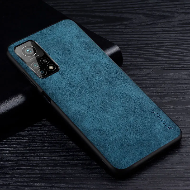 Premium PU Leather Scratch-Resistant Solid Color Phone Case