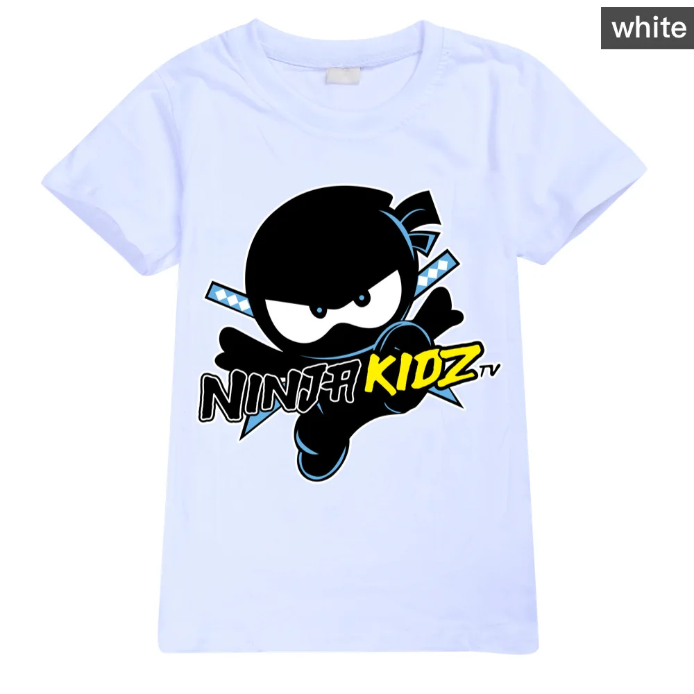 NINJA KIDZ Kids Clothes Summer Boys Fashion Short Sleeve T-Shirt Boys Graphic Tee Baby Girls Tops Children Pullover Hot Selling 2