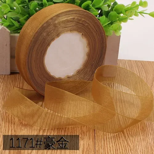 Organza Chiffon Ribbon for Decoration and Crafting - 50 Yards