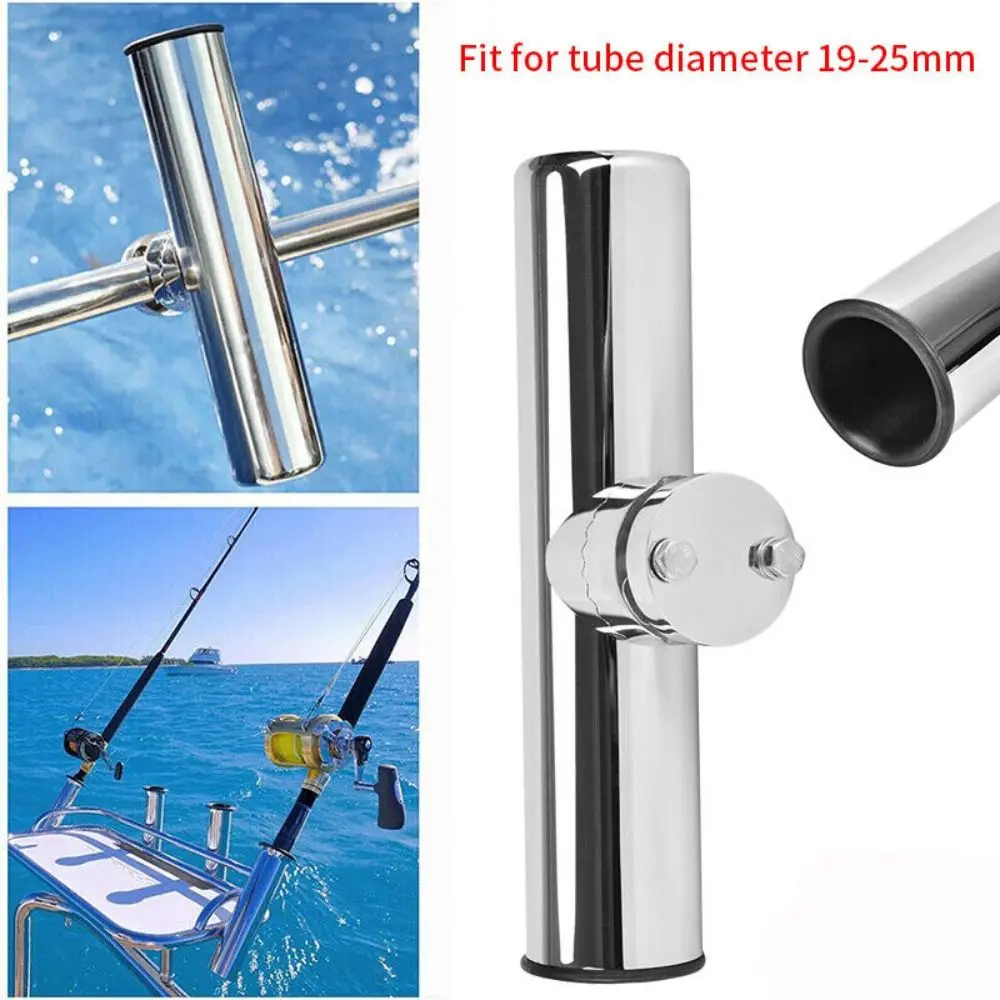 

Accessory Stainless Steel Rail Mount Sea Fishing Bracket Boat Rod Holder Fishing Rod Holder Fishing Pole Stand Bracket
