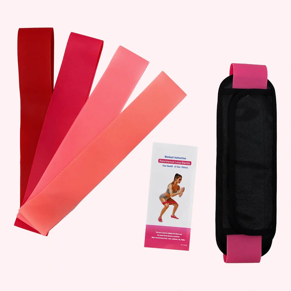 Hip elastic bandStretch belt squat resistance belt hip plastic hip elastic ring exercise fitness with yoga pull belt set