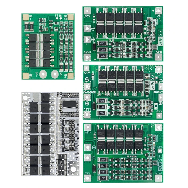 High-Capacity Lithium Battery Charger with Balance and Protection Board - Supports 25A to 100A