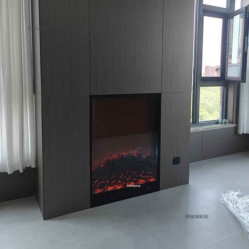 Nordic Fireplaces Core Home Decorative Electric Fireplaces American Living Room Decoration LED Simulation Fake Fire Fireplace