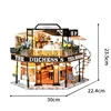 DIY Wooden The Duchess's Tea Room Cottage Doll Houses Miniature Model Kit Dollhouse with Furniture for Friends Birthday Gifts 6