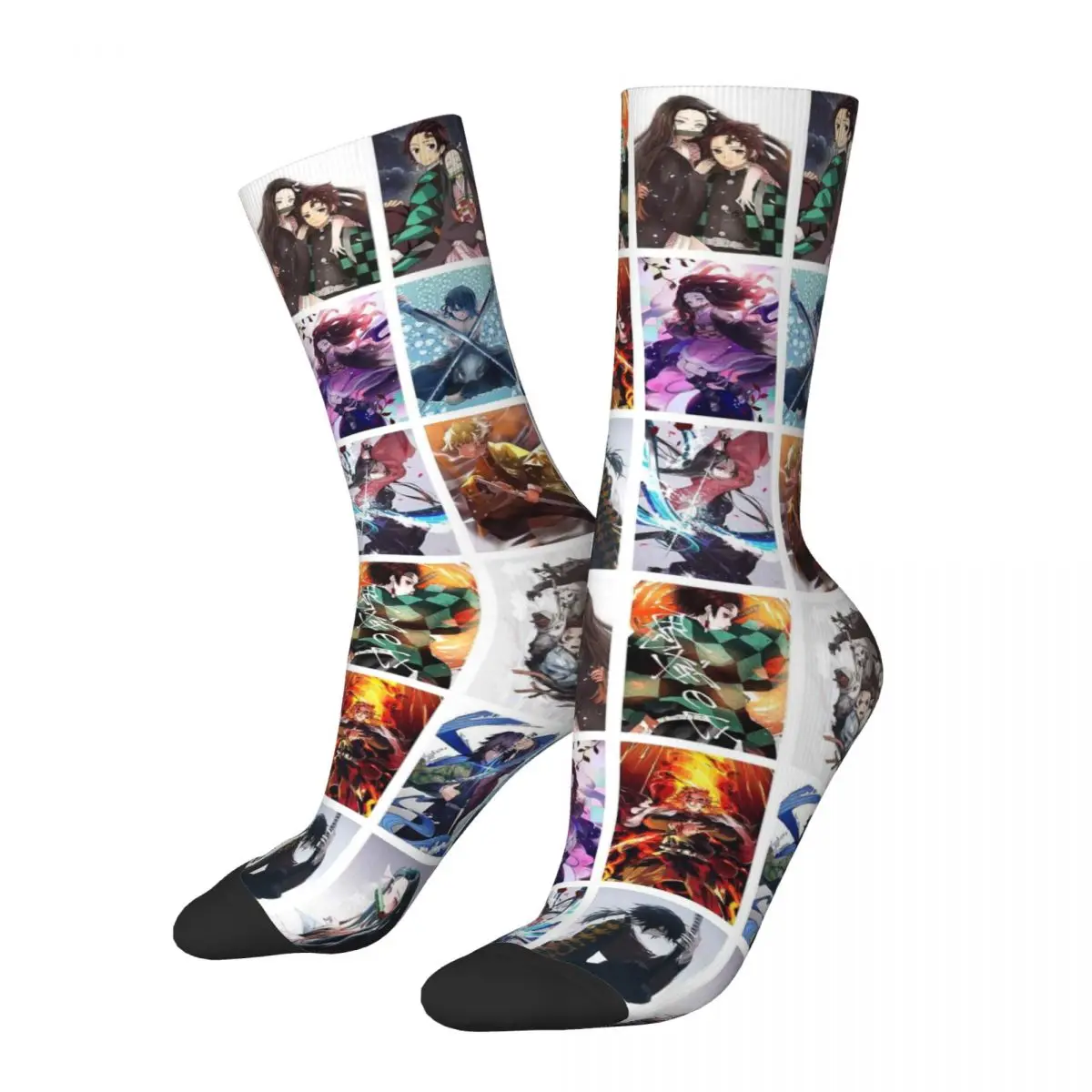 Kimetsu No Yaiba Demon Slayer Men Women Socks Leisure Beautiful Spring, Summer, Autumn, and Winter Dressing Gifts kimetsu no yaiba demon slayer men women socks motion beautiful spring summer autumn and winter dressing gifts