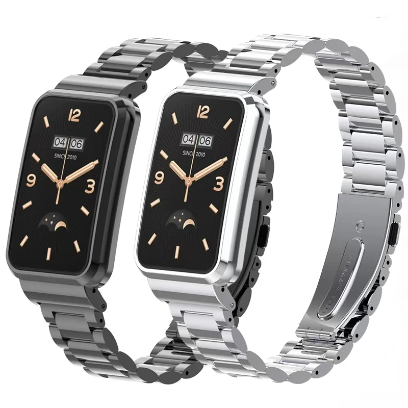 

Metal Strap+Cover For Xiaomi Mi Band 7 Pro Stainless Steel Bracelet Wristband Correa For Mi Band 7 Pro Watchband Accessories