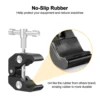 NEWACALOX Magnetic Soldering Third Hand PCB Holder Heat Gun Stand with 3X LED Magnifying Glass Heavy Duty Welding Workstation 5