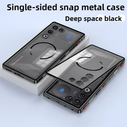 Magnetic Shockproof Matte Acrylic Phone Case with Skin - Friendly Feel for ZTE nubia RedMagic 11 Air (Black)