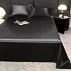 Luxury Satin Flat Sheet, Solid Color Bedsheet, Soft, Comfortable, Single, Double, Twin, King Size Bedding 230x250cm/180x230cm 2