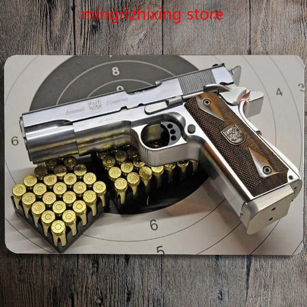 Super Cool 0.357 Caliber Desert Eagle Pistol Wall Tin Sign (20cm X 30cm) | Дом и сад