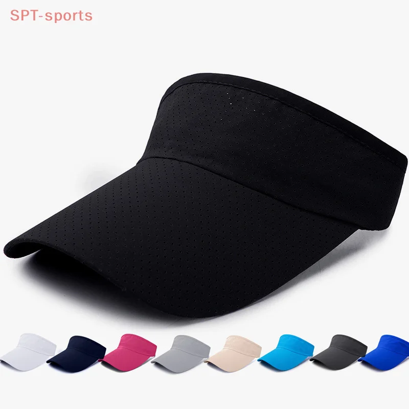 Summer Breathable Air Sun Hats Men Women Adjustable Visor UV Protection Top Empty Solid Sports Tennis Running Sunscreen Cap Hat
