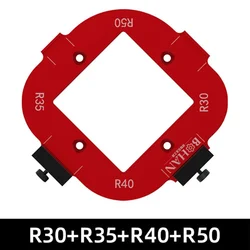 Multi-Function Woodworking Router Template for Precise Corner Radius & Angle Positioning (L)