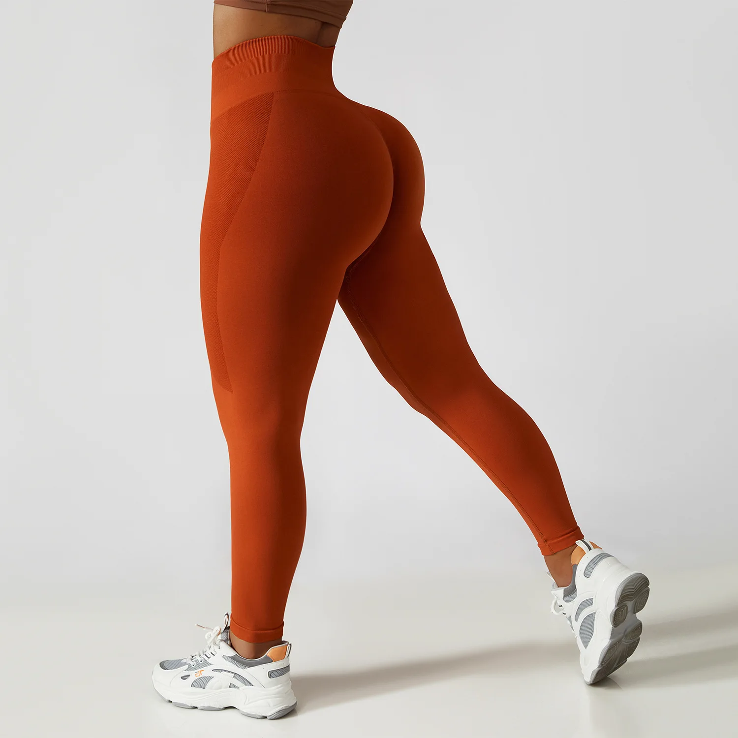 YEOREO Women Seamless Scrunch Butt Camo Workout Leggings High