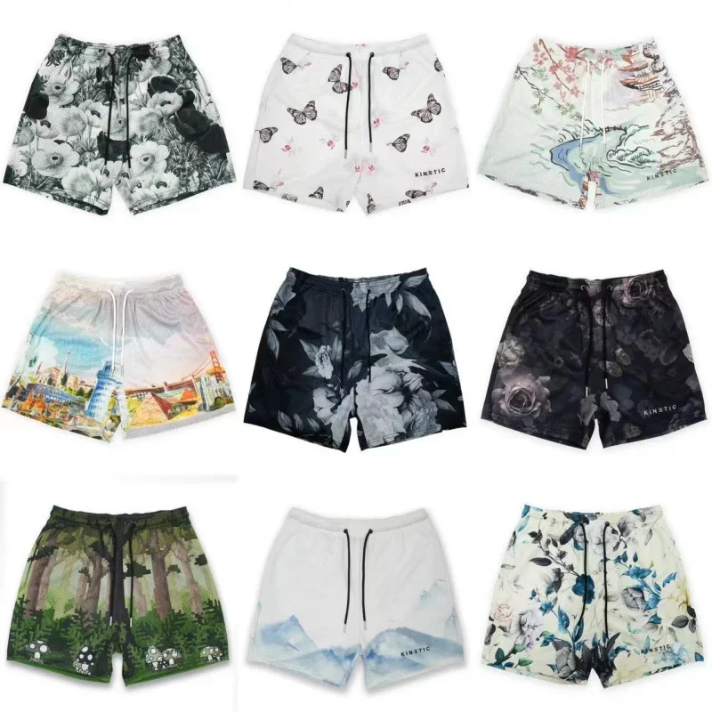 KINETIC Fashion Brand Summer New Casual Shorts Men's Fitness Running Basketball Four-Point Sports Shorts Quick-Dry Pants 2