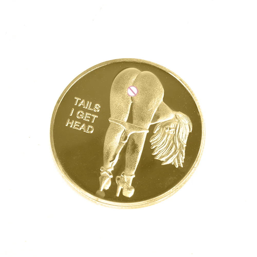 Commemorative Coin 1PC Sexy Girl Coins Lucky Girl Gold
