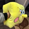 Genuine Anime Spongebob Squarepants Patrick Star Kawaii Stuffed Plush Toys Hand Warmer Throw Pillow Halloween Birthday Gifts 2