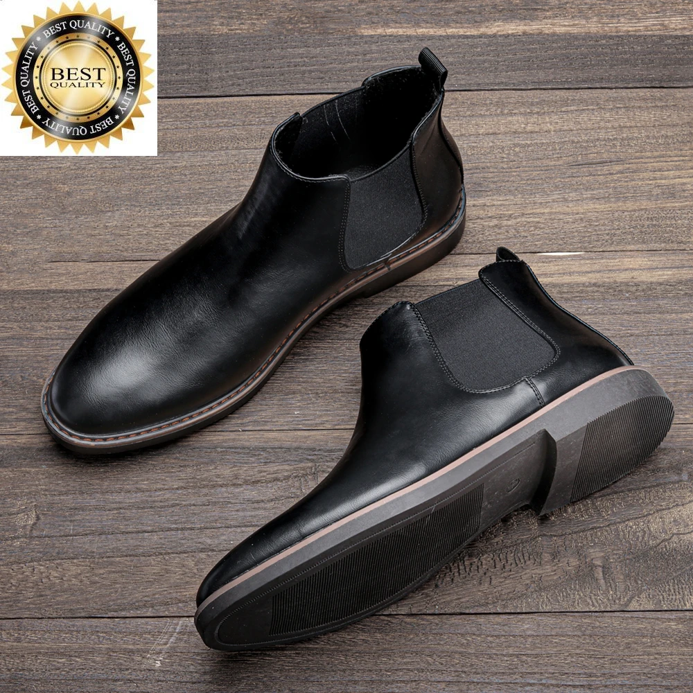 

2024 Boots Men 40~46 Chelsea Brand Comfortable Fashion Leather Men Boots #KD5232