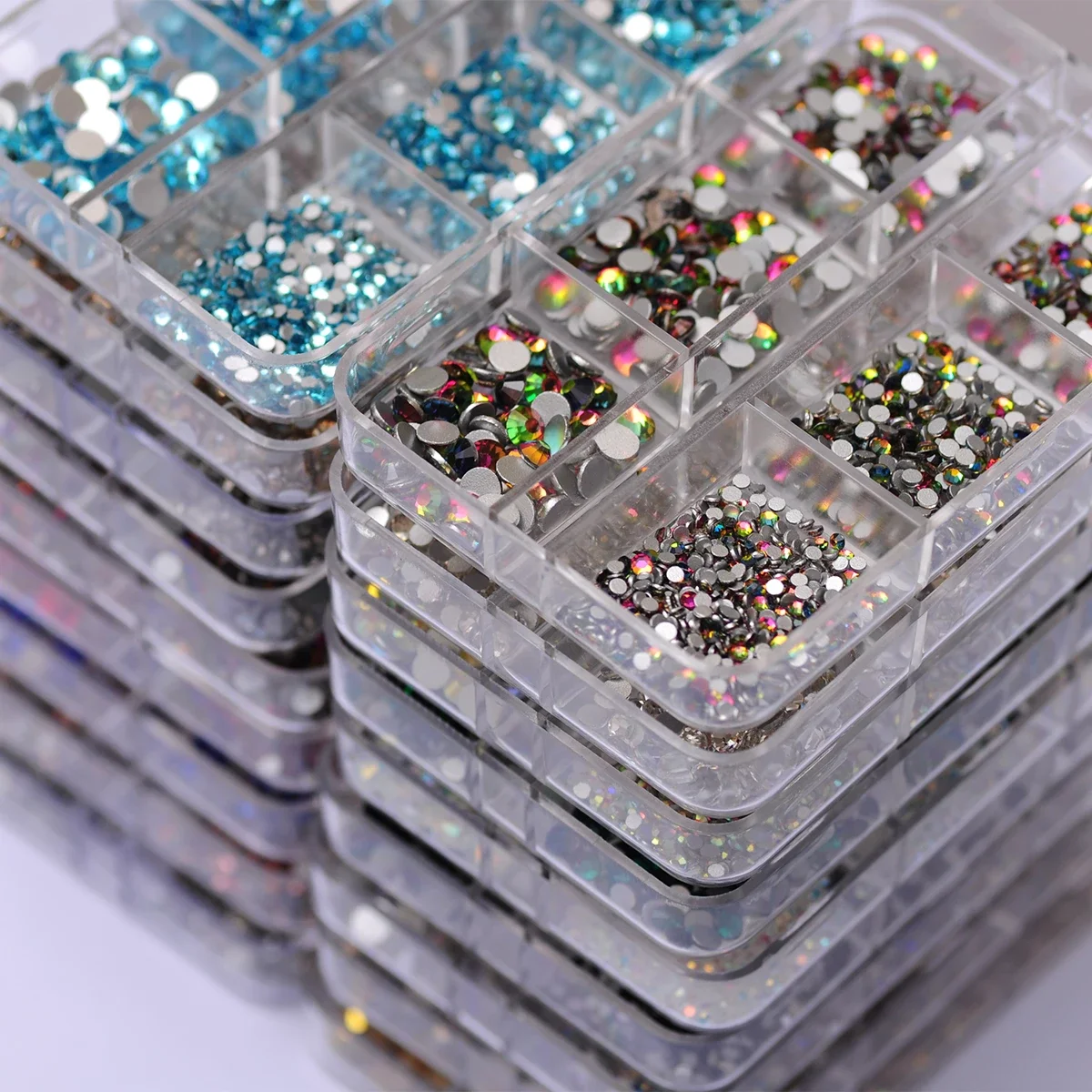 Colorful Non-Hotfix Rhinestones - Flatback Decorative Glass Crystals