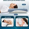 Memory Foam Orthopedic Pillow Slow Rebound Soft Ergonomic Pillow for Sleeping Deep Sleep Pillows for Side Back Stomach Sleepers 3