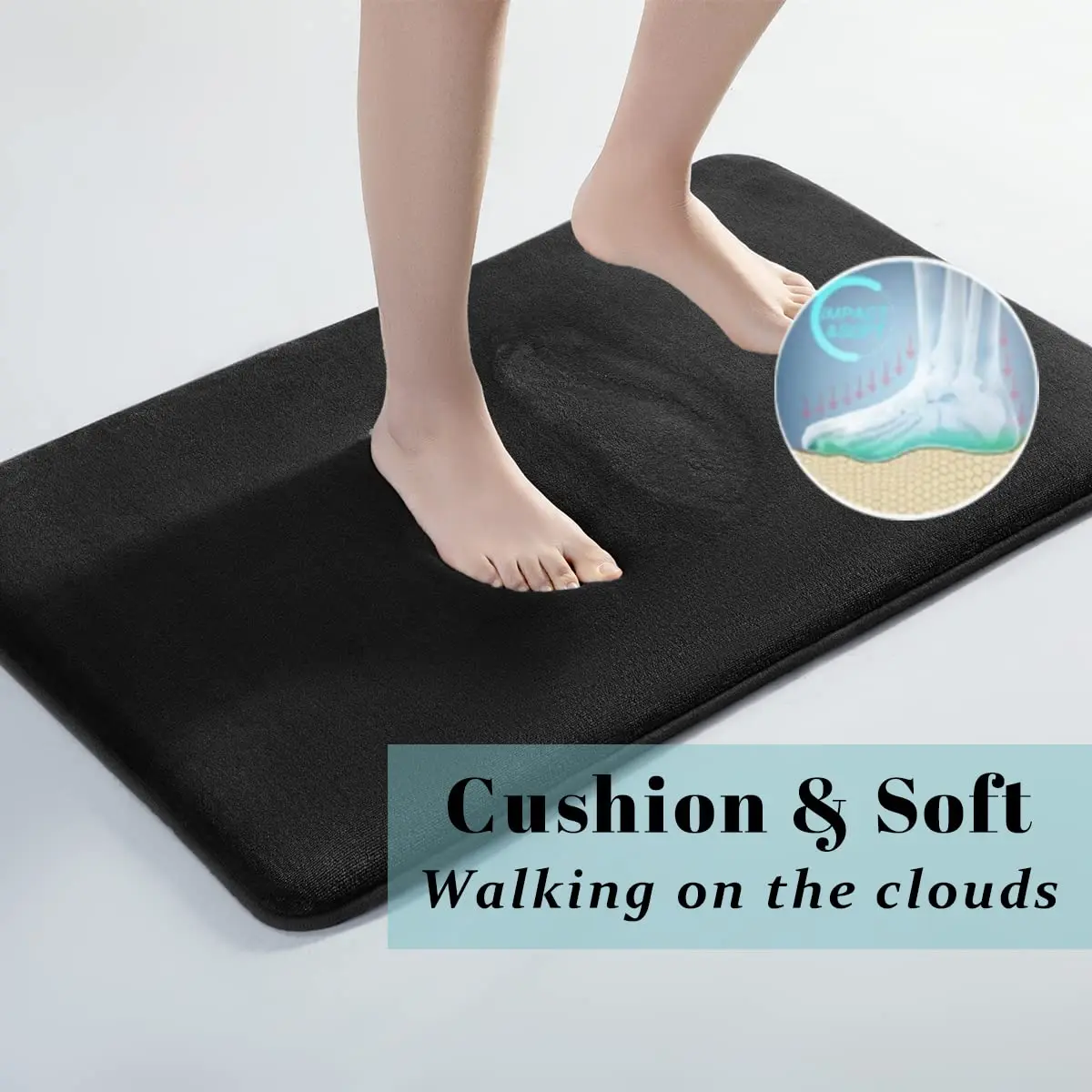 Bathroom Floor Mat Bathroom Mat Absorbent Bathroom Mat Bath Mat Anti Slip Mat Black sponge super absorbent anti slip memory foam bathroom carpet machine washable soft velvet bath mat