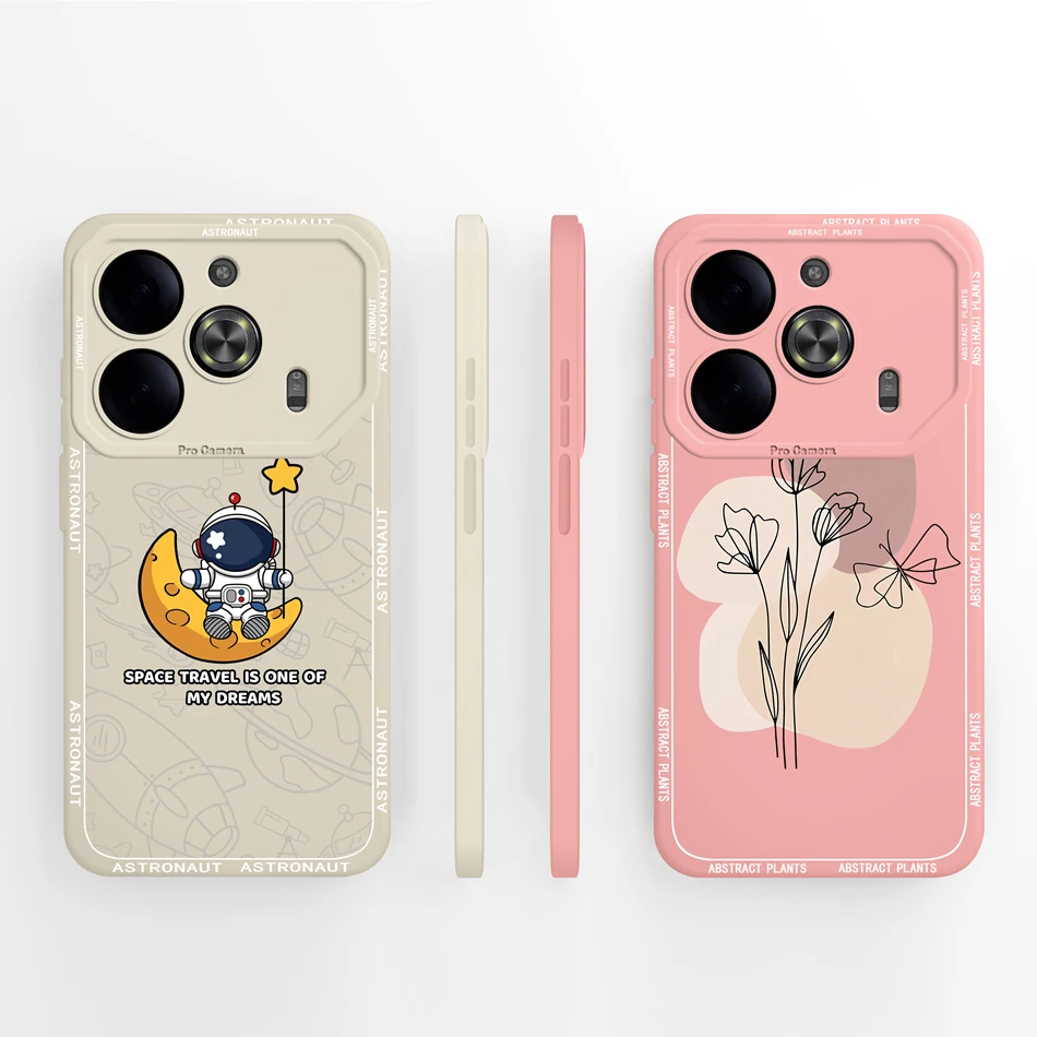 Butterfly Design Soft Liquid Silicone Case with Camera Protection and Anti-Drop Features