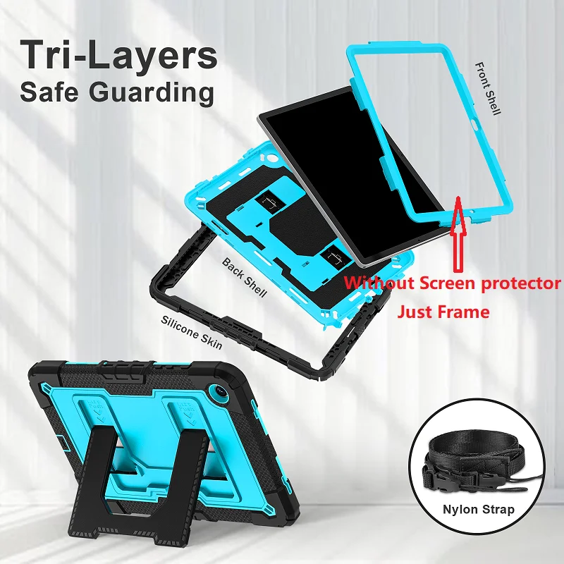 Shockproof Hybrid Stand Tablet Cover - Protective Case