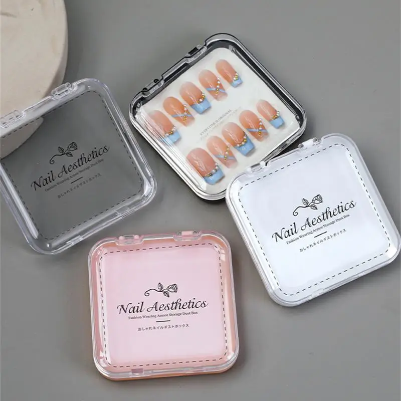 Nail Wearing Dust-proof Storage Case Product Display Board Transparent Multifunctional Finished Nail Art Storage Tools