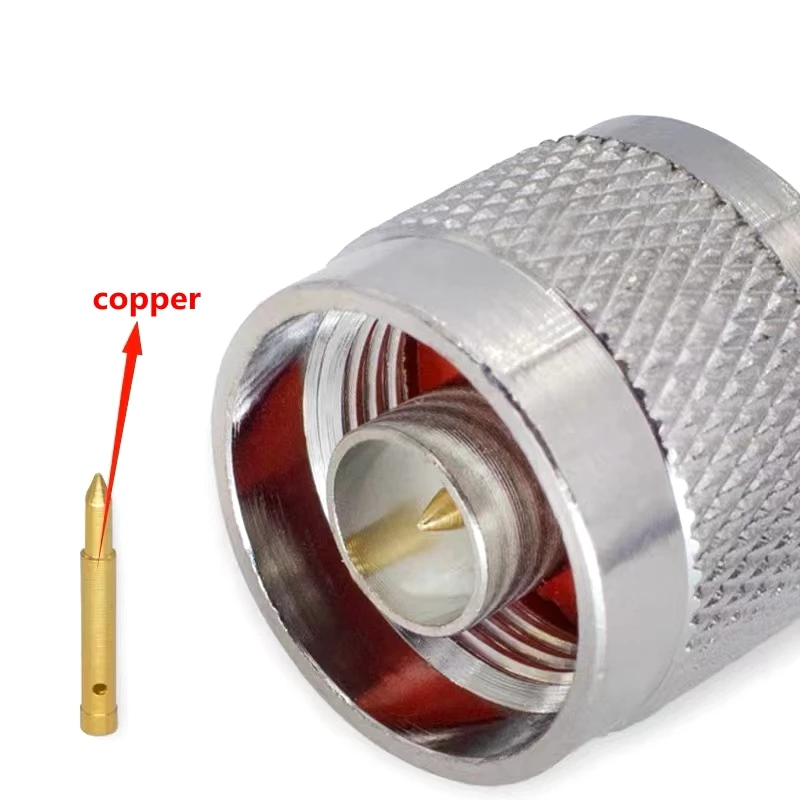 N Male Plug Connector 1-10Pcs for RG58 RG142 LMR195 RG400 Cable Coaxial RF