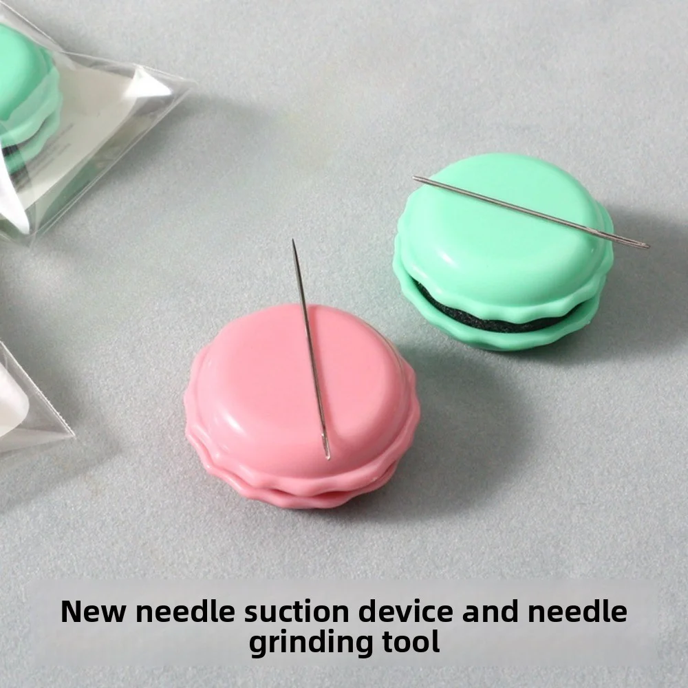 Needle Absorber Macaron Colour Needle Sharpener Erasing Needle Fabric Cross Stitch DIY Sewing Tools Beaded Needle Magnet Case - 2