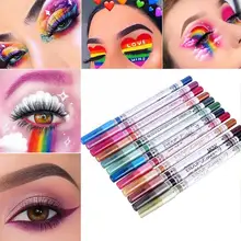 

12 Pieces of Mixed Colors Eyeliners High Gloss Waterproof Eyeliners Eyes Beauty Makeup Pens Eyes Cosmetics Supplies for Gir U7B3