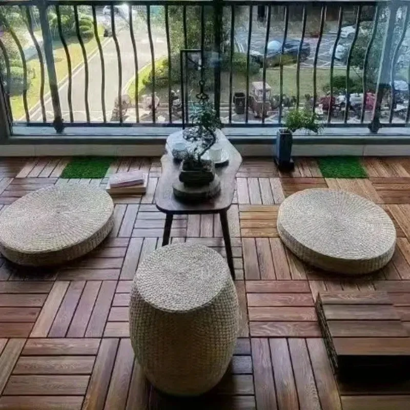 Anti-corrosion Solid Wood Flooring for Outdoor Balcony Courtyard