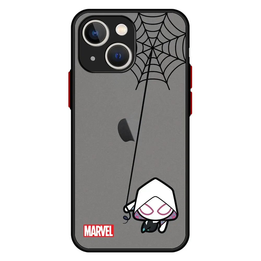 iphone 13 pro max case clear Marvel spider man spiderman Case For iPhone 13 12 11 Pro Max XR XS X 6s 7 8 Plus SE 12 Mini Luxury Shockproof Matte Cover Funda 13 pro max case