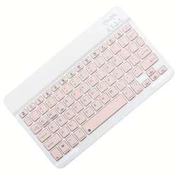 Sleek Wireless Bluetooth Keyboard with Type - C Charging (Pink keyboard)
