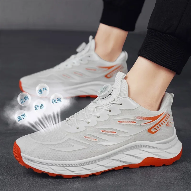 Running 2024 Sneaker Plus Size 44 Men Sport Shoes Fashion Casual Mesh Breathable Height Increased Flat Platform Shoes